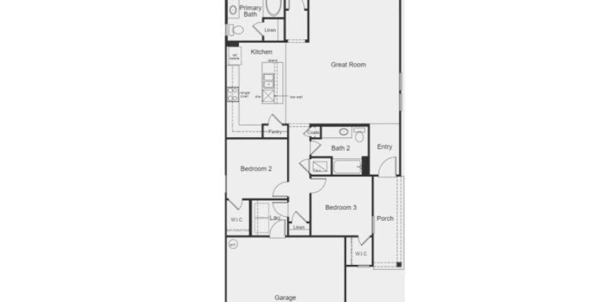 House in Stonecrest by KB Home 3 bedrooms, 139 sq.m. № 439696