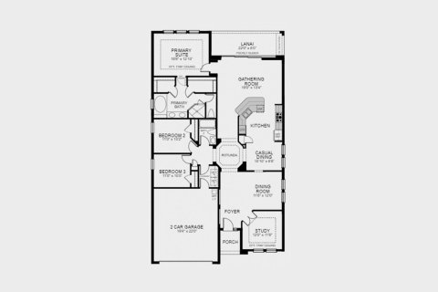 Townhouse floor plan «191SQM SAINT THOMAS», 3 bedrooms in THE CANYONS AT HIGHLAND RANCH