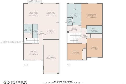 Купить таунхаус в Окленд-Парк, Флорида 3 спальни, 140.65м2, № 1898039 - фото 30