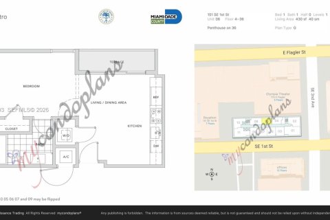 Condo in Miami, Florida, 1 bedroom  № 2032057 - photo 17