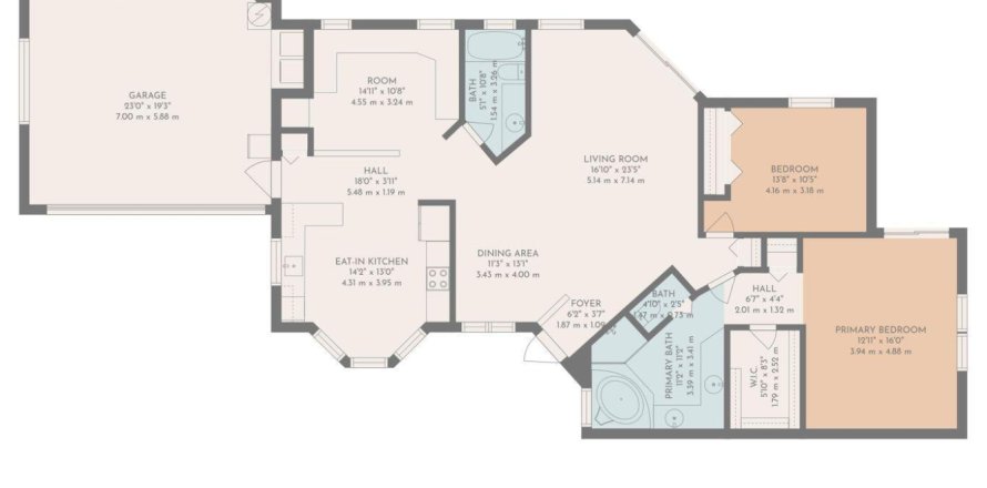 House in Boca Raton, Florida 2 bedrooms, 145.48 sq.m. № 1185349