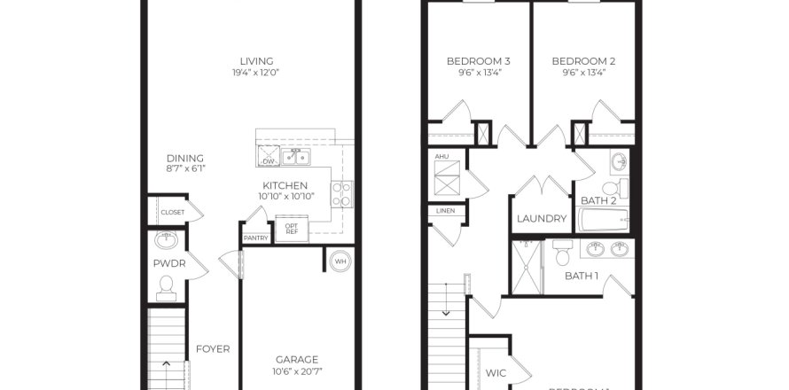 Townhouse in Davenport, Florida 3 bedrooms, 135.92 sq.m. № 1791967