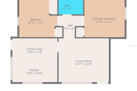House in Tampa, Florida 2 bedrooms, 80.55 sq.m. № 1784613 - photo 14