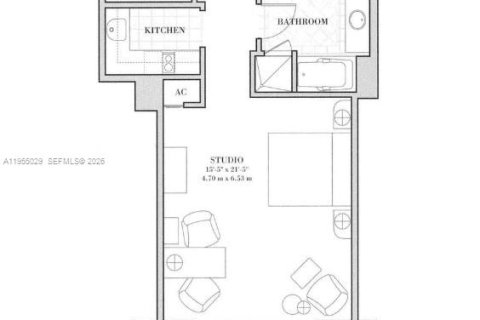 Copropriété à vendre à Miami, Floride: 57.97 m2 № 2153377 - photo 12