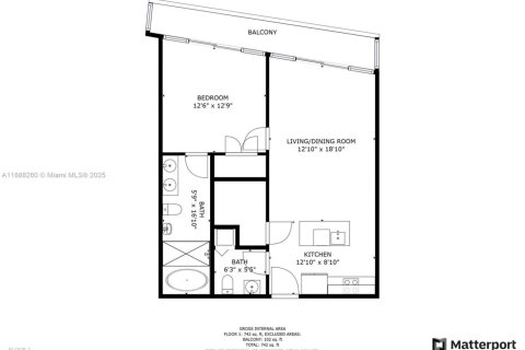 Condo in Miami, Florida, 1 bedroom  № 1942262 - photo 21