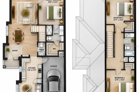 Touwnhouse à vendre à Tampa, Floride: 3 chambres, 172.33 m2 № 2416302 - photo 2