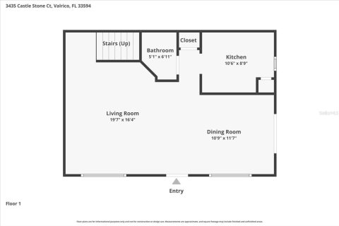 Townhouse in Valrico, Florida 3 bedrooms, 130.81 sq.m. № 2151795 - photo 8
