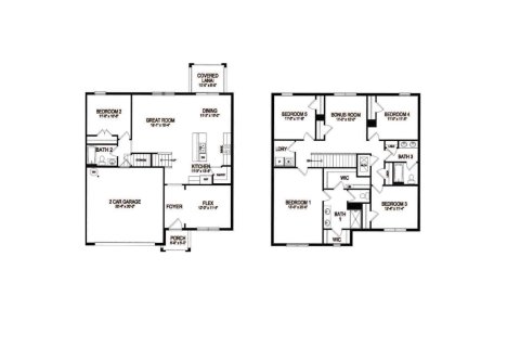House floor plan «House», 5 bedrooms in Star Farms at Lakewood Ranch - Express Modern