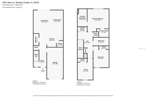 Touwnhouse à louer à Wesley Chapel, Floride: 3 chambres, 127.55 m2 № 2405129 - photo 30