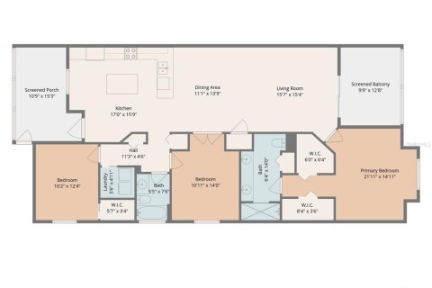 Copropriété à louer à Venice, Floride: 2 chambres, 145.67 m2 № 2416627 - photo 9