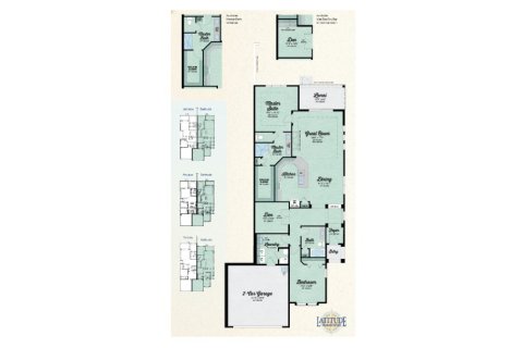 House floor plan «House», 2 bedrooms in Latitude Margaritaville Watersound