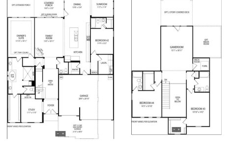 House floor plan «House», 4 bedrooms in Foxmeadow by Drees Homes