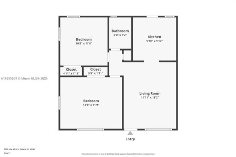 House in Miami, Florida 2 bedrooms, 137.96 sq.m. № 1888125 - photo 14