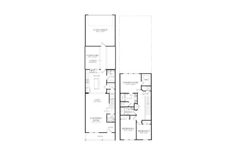 Townhouse floor plan «153SQM», 3 bedrooms in THE IVORY