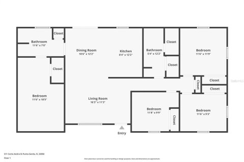 Villa ou maison à vendre à Punta Gorda, Floride: 3 chambres, 122.63 m2 № 1567768 - photo 21