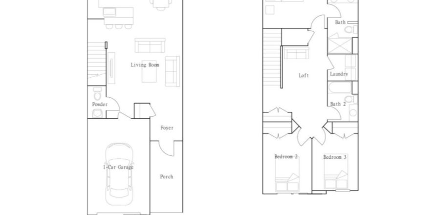 Adosado en Longbay Townhomes en Middleburg, Florida 3 dormitorios, 166 m2 № 450058