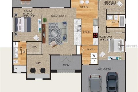 Villa ou maison à vendre à North Port, Floride: 3 chambres, 139.35 m2 № 2215429 - photo 23