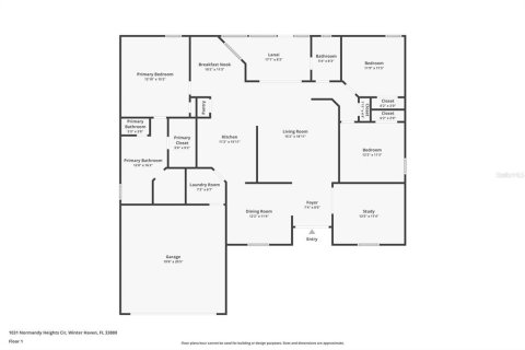 House in Winter Haven, Florida 3 bedrooms, 172.71 sq.m. № 1911779 - photo 21
