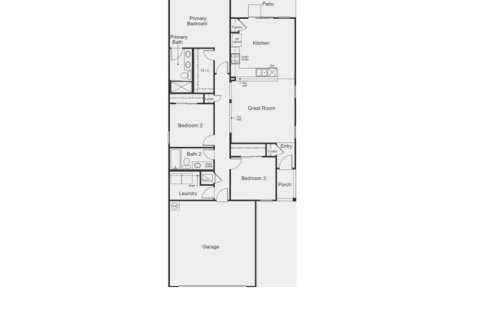 Планировка виллы или дома «House» 3 спальни в ЖК Stonecrest by KB Home
