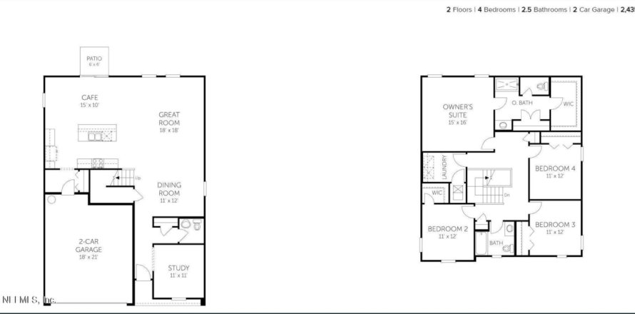 Casa en Jacksonville, Florida 4 dormitorios, 226.22 m2 № 769023