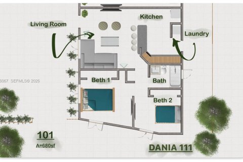 Immobilier commercial à vendre à Dania Beach, Floride: 197.7 m2 № 2078924 - photo 19
