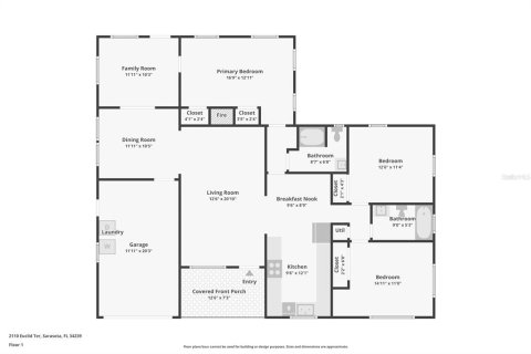 House in Sarasota, Florida 4 bedrooms, 180.79 sq.m. № 2430326 - photo 12