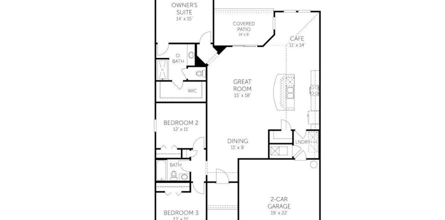 House in Jacksonville, Florida 3 bedrooms, 158.96 sq.m. № 769067