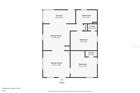 House in Sanford, Florida 4 bedrooms, 124.02 sq.m. № 1854075 - photo 21