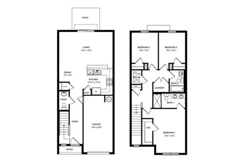 Townhouse in Bradenton, Florida 3 bedrooms, 136.01 sq.m. № 1759562 - photo 18