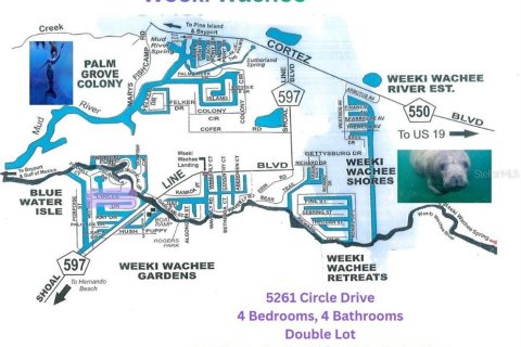 House in Weeki Wachee, Florida 4 bedrooms, 115.94 sq.m. № 2230232 - photo 7