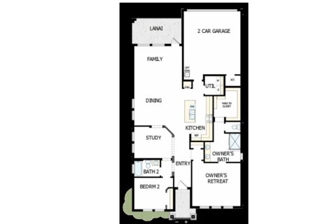 House floor plan «floor Malone Plan at Persimmon Park - Cottage Series», 2 bedrooms in Persimmon Park - Cottage Series