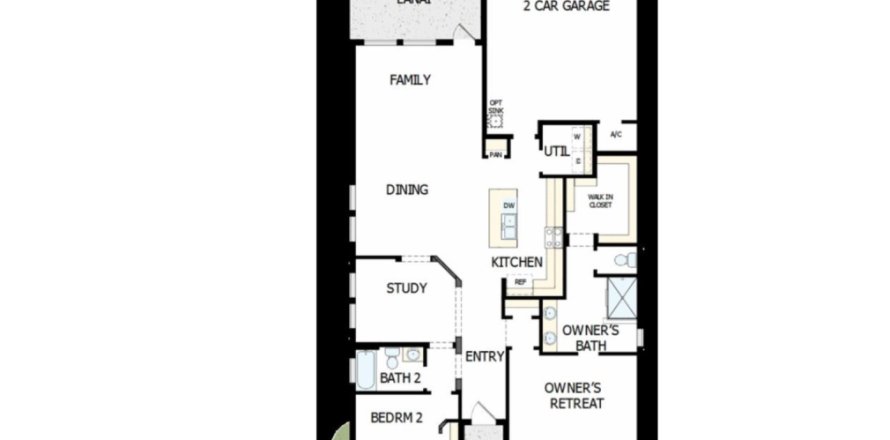 House in Copeland Creek by David Weekley Homes in Odessa, Florida 4 rooms, 339 sq.m. № 364505