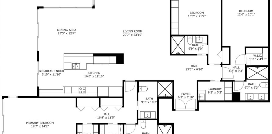Condo in Highland Beach, Florida, 3 bedrooms  № 1021990