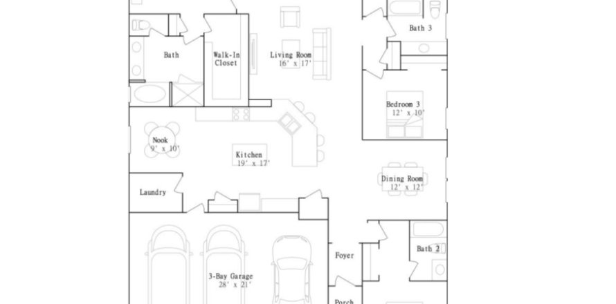 House in Saddle Oaks - Saddle Oaks 60s in Jacksonville, Florida 4 bedrooms, 211 sq.m. № 426515