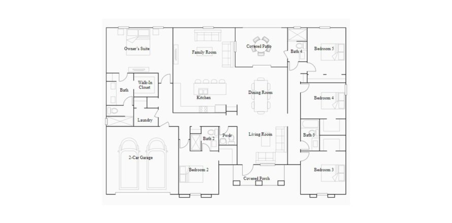 Планировка виллы или дома «260SQM» 5 спален в ЖК SEDONA ESTATES