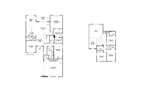 House floor plan «House», 5 bedrooms in Coral Ridge at Seabrook by Toll Brothers