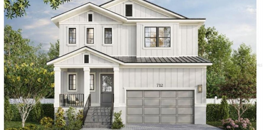 House in Tampa, Florida 4 bedrooms, 284.28 sq.m. № 2425778