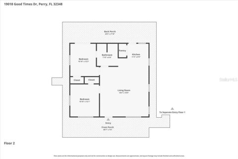 House in Perry, Florida 2 bedrooms, 78.04 sq.m. № 2206108 - photo 3