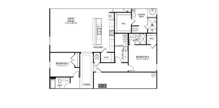 Дом в Elegant Manor Estates в Эджуотер, Флорида 4 комнаты, 249м2 № 618760