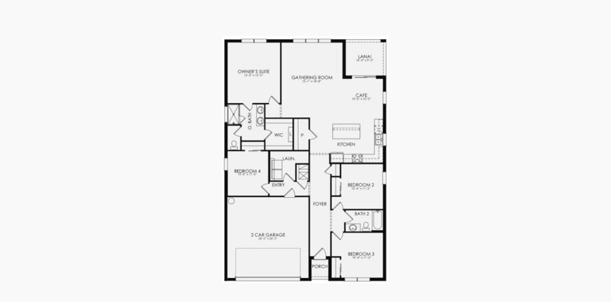 Casa en CEDAR GROVE AT THE WOODLANDS en North Port, Florida 4 dormitorios, 171 m2 № 60468
