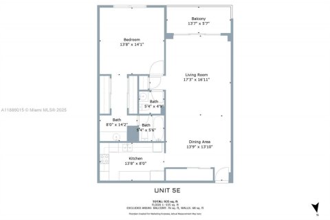 Купить кондоминиум в Майами-Бич, Флорида 1 спальня, 85.66м2, № 2012831 - фото 17
