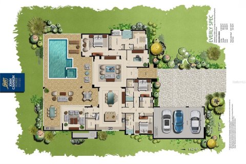 House in Venice, Florida 3 bedrooms, 294.41 sq.m. № 2329034