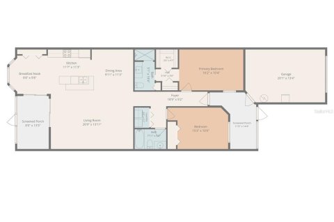 Townhouse in Kissimmee, Florida 2 bedrooms, 121.33 sq.m. № 2197697 - photo 18