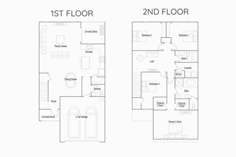 Townhouse floor plan «229QM VERONA», 3 bedrooms in TOWNES AT LAKE THOMAS
