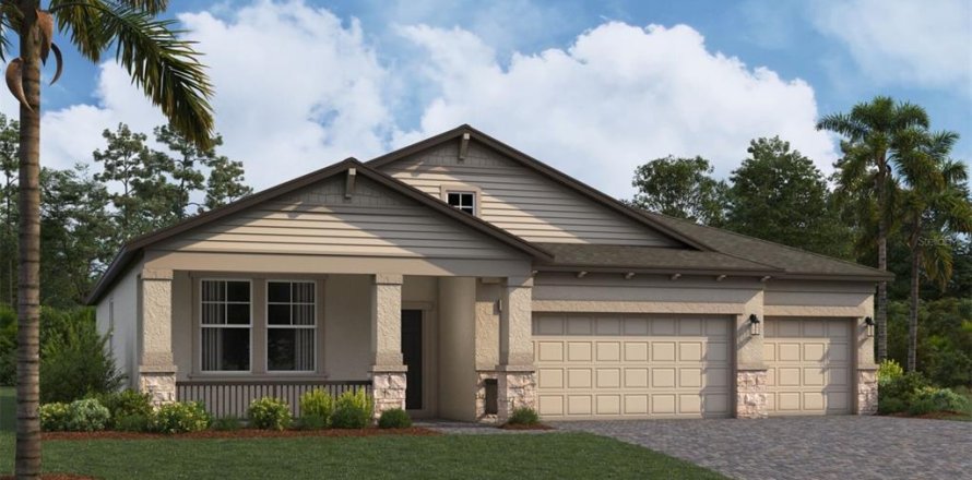 House in Land O' Lakes, Florida 3 bedrooms, 253.25 sq.m. № 1765794