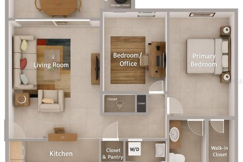 Купить кондоминиум в Сарасота, Флорида 7 комнат, 72.84м2, № 2209615 - фото 22