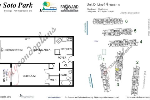 Apartamento en alquiler en Hallandale Beach, Florida, 1 dormitorio, 76.18 m2 № 2010580 - foto 21