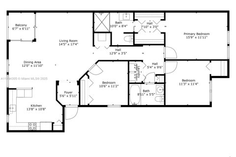 Condo in Miami, Florida, 3 bedrooms  № 1726437 - photo 3