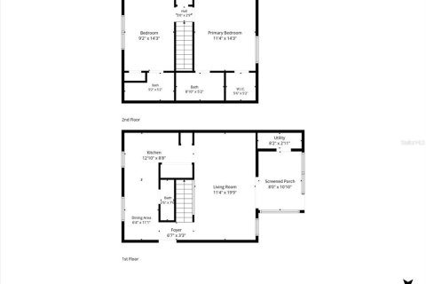 House in Tampa, Florida 2 bedrooms, 97.55 sq.m. № 2122781 - photo 9