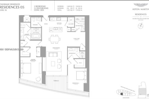 Copropriété à louer à Miami, Floride: 3 chambres, 157.84 m2 № 2020050 - photo 24